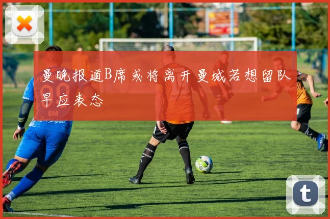 曼晚报道B席或将离开曼城若想留队早应表态